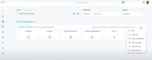 Recruiterflow delete menu