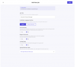 Add new job - Filled