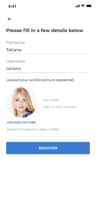 Flocs - Register Profile